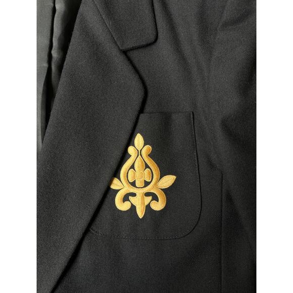 Vintage Preppy Quiet Luxury Workwear Harve Benard Black Wool Blazer - Picture 5 of 7